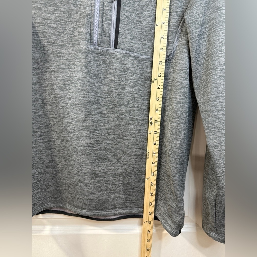 The North Face 1/4 Zip Fleece Pullover Mens M Gray Lightweight Jacket - Picture 9 of 12